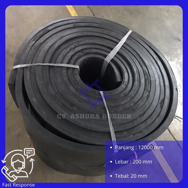 Dilated Bearing Rubber Size 12000*200*20 mm